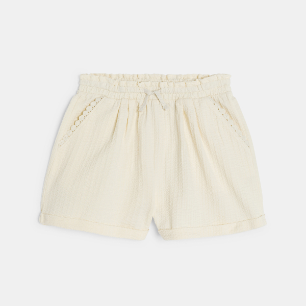 شورت من الجيرسيه الصوف المنقوش للفتيات